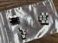 Bracciale orologio Kreisler anni 60 Bulova Accutron acciaio 5 maglie cinturino di ricambio + 3 perni