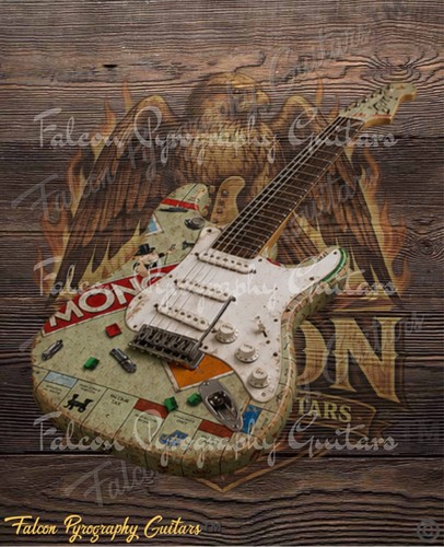Chitarra elettrica fatta - , a