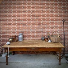 ANTICO TAVOLO FINE 800 RUSTICO FRIULANO DA OSTERIA TAVERNA MONTAGNA BAITA ENOTEC