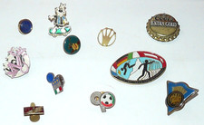 lotto vecchie PINS spillette pubblicita' - italia 90 - VV.FF - PINK PANTHER ecc 