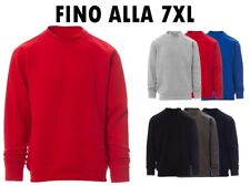 Taglie Forti Uomo Felpa Maglia Girocollo Big Size Fino alla 7XL