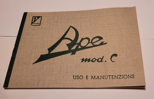 Ape mod piaggio libretto uso - ape,