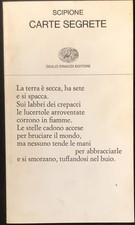 SCIPIONE. CARTE SEGRETE. Torino, Einaudi, 1982