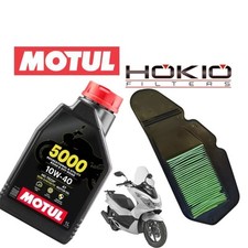 Kit Tagliando Honda pcx 125-150 2015-2016-2017,Filtro Aria Olio Motul 