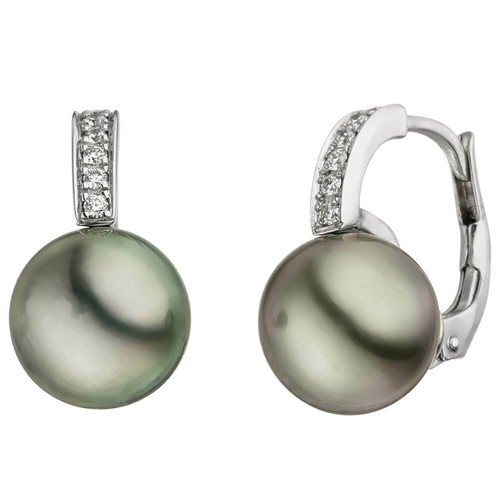 Orecchini con perle tahiti - orecchini,