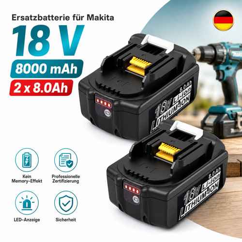 Batteria ricambio 0ah - di, 8,0ah