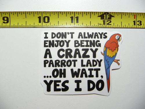 Crazy pappagallo lady small - crazy,