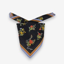 Vintage Kenzo fazzoletto sciarpa floreale lusso fazzoletto da collo bandana quadrata 17x17