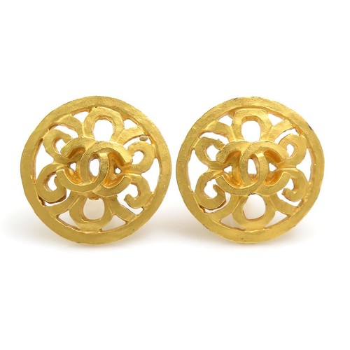 Orecchini clip con logo cc - clip,