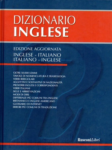Dizionario inglese italiano - inglese,