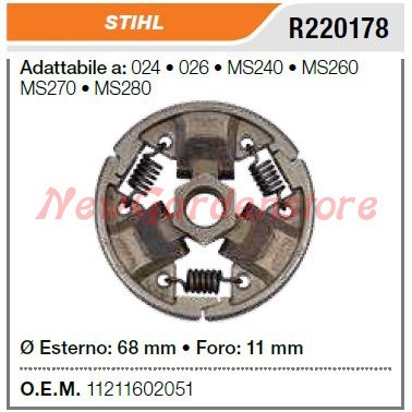 Frizione stihl motosega 024 - frizione,