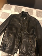 ARMANI JEANS Giubbino pelle Uomo Tg 50