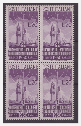 1950 radiodiffusione lire - -,