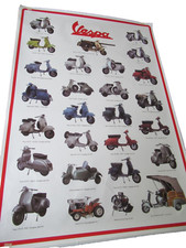VINTAGE VESPA POSTER 60s-70s