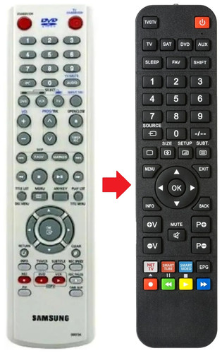 Telecomando adatto per - , samsung