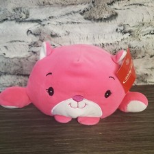 Peluche gatto rosa