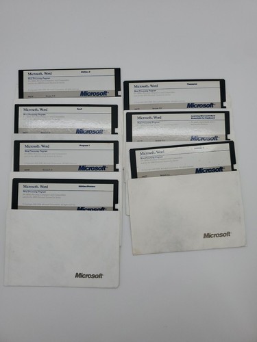 Microsoft word ver - 5.0, 1987