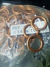 RONDELLE GUARNIZIONI  IN RAME PER TAPPI OLIO DIAMETRO 14 CONF DA 10 PZ