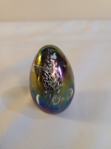 Vintage glass egg - glass,