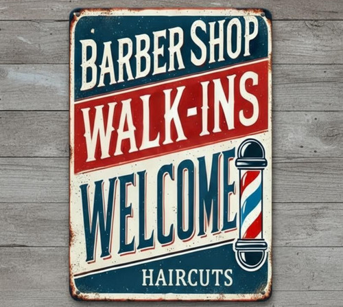 Barbershop walk ins welcome - barbershop, walk-ins