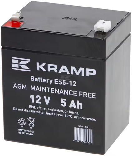 Batteria 12v 5ah - 12v, 1,7kg