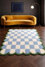 Tappeto moderno a scacchi in