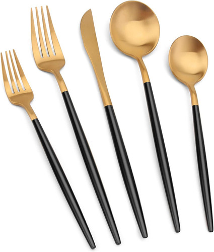 Set posate oro opaco con - di, in