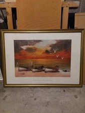 Quadro "Gabbiani al tramonto"