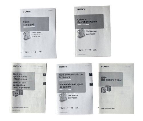 Sony handycam dcr pc330 manuel - handycam,