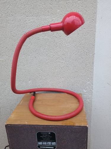 Lampe table rouge - rouge, serpent
