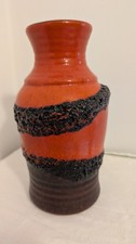 Vaso Ceramica Fat Lava Anni 70