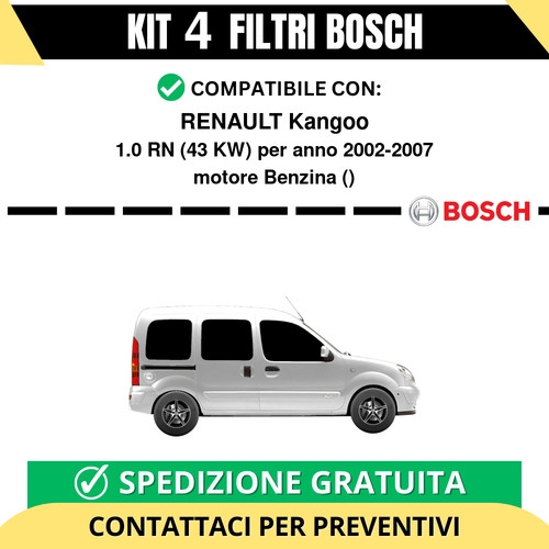 Kit bosch filtri tagliando - 4,