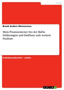 Mein praxissemester bei - bei, der