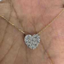 Ciondolo cuore moissanite
