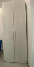 armadio 2 ante bianco con 3 cassetti, come nuovo