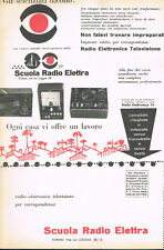 Pubblicità - SCUOLA RADIO ELETTRA - TORINO - anno 1956