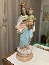 Statua Madonna Maria Ausiliatrice Con Bambino Salesiani Torino Ronzan