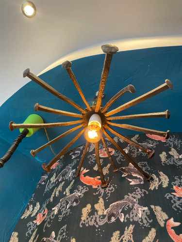 Lampadario rustico vecchi
