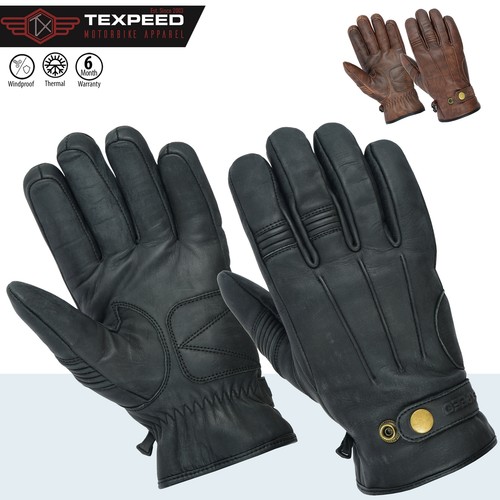 Guanti pelle per moto - guanti, caldi