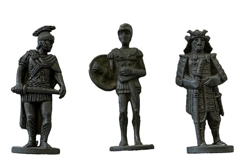 Soldatini statuine metallo