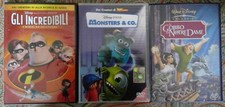 Lotto 3 Dvd film Disney: Gli Incredibili, Monster & Co e Notre de Dame