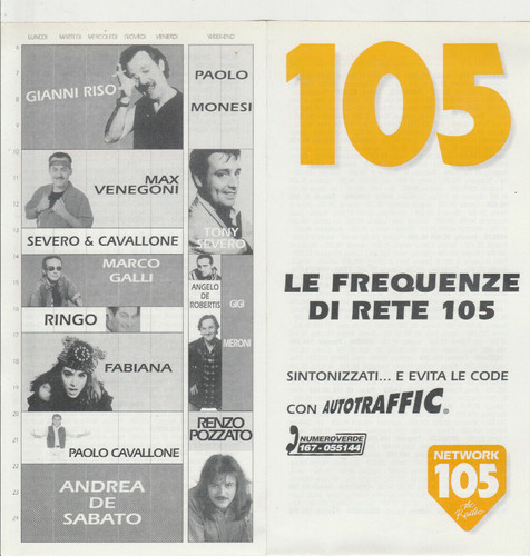 Radio 105 pieghevole - radio, (pieghevole