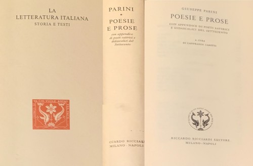 Letteratura italiana parini - italiana,