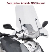 KAPPA Parabrezza Trasparente senza Attacchi 66X67 Cm Per SYM HD2 200 2011-2016