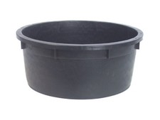 MASTELLO MASTELLONE LT 130 TONDO PER PIANTE VIVAI NERO SENZA FORI  FERR 122177