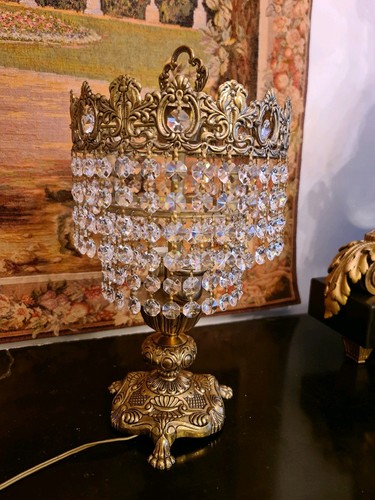 Lampara cristal strass - lampara,
