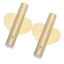  2 Pezzi Porta Piante da Parete Vaso da Appendere Oro Tubo Fiori Decorativo Floreale