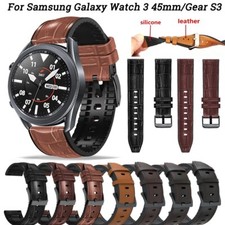 Cinturino pelle + silicone per orologio Samsung Gear S3 Frontier Classic 46 3 cinturino 45 mm
