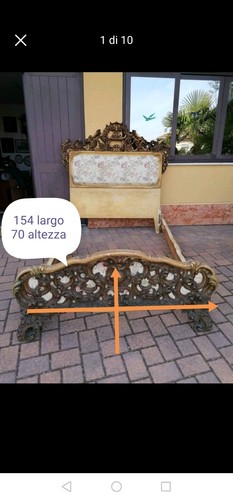 Letto matrimoniale barocco - letto,