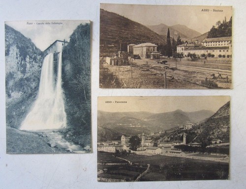 Tre cartoline asso como - tre,